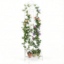 Metal Garden Trellis with Foldable Shelf 75 x 20 Inch by DirectDeals