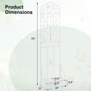 Metal Garden Trellis with Foldable Shelf 75 x 20 Inch by DirectDeals