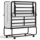 75 x 38 Inch Folding Bed with Mattress Twin Size Rolling Guest Bed by LJGDeals