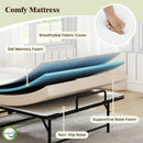 75 x 38 Inch Folding Bed with Mattress Twin Size Rolling Guest Bed by LJGDeals