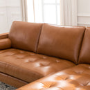 Mid-Century Tufted Sectional With Reversible Chaise by HouseOfZazla