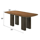 Delina - Dining Table - Walnut by Unique Piece Furniture