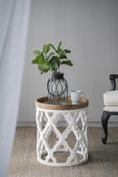 Stylish Rustic Round Wooden Table by HouseOfZazla