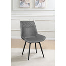 Tufted Swivel Side Chair (Set of 2) - Gray