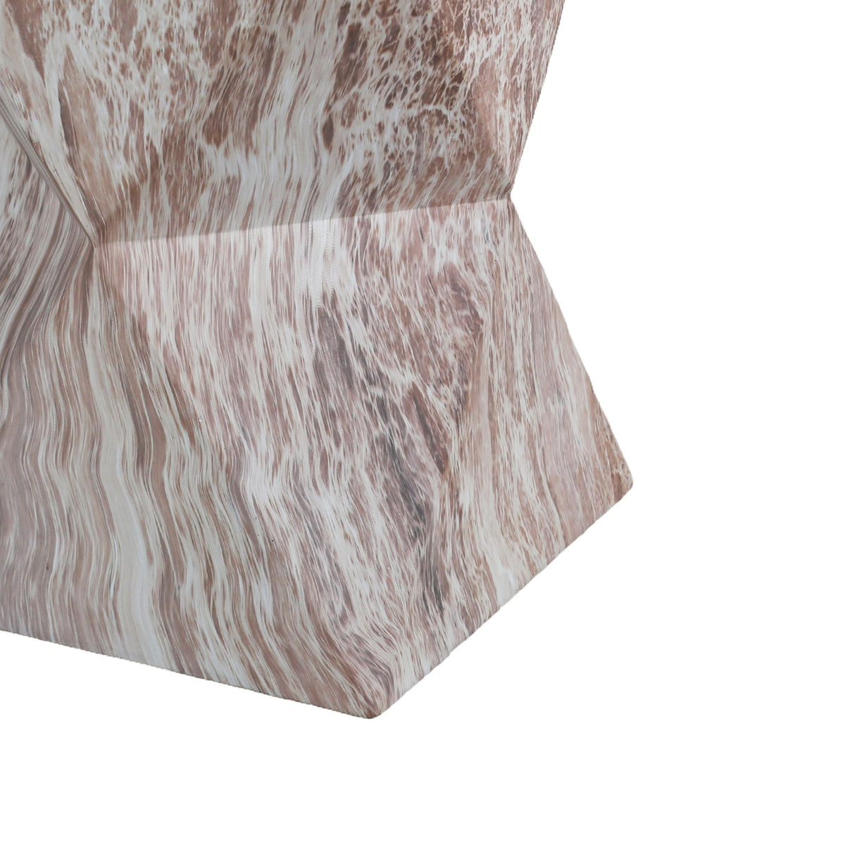 Round Outdoor Geometric End Table - Marble, photo 5 of 7