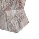 Round Outdoor Geometric End Table - Marble by HouseOfZazla