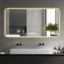 LED Bathroom Mirror With 3 Color Dimmable Backlight by Unique Piece Furniture