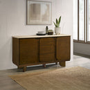 Kasha - Server With Marble Top Top - Vintage Oak by Unique Piece Furniture