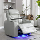 Power Motion Recliner Electric Power Recliner With USB Charging Port, Hidden Arm Storage, Convenient Cup Holder And tooth Speaker by Unique Piece Furniture