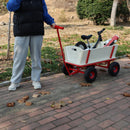 Wooden Children's Outdoor Stroller with Four-Wheel Design by HouseOfZazla