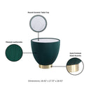Anderson - Upholstered End Table by HouseOfZazla