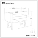 Scott - Upholstered Ottoman Bench by HouseOfZazla