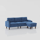 3 Seater Convertible Combination L Shaped Sofa With Footstools With Storage by HouseOfZazla