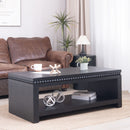 Modern Coffee Table With Beaded Trim by HouseOfZazla