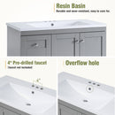 36 Inch Shaker Style Free-Standing Bathroom Vanity Cabinet with Sink by HouseOfZazla