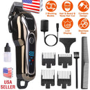 Rechargeable Electric Hair Clipper Cordless Clipper Hair Trimmer Shaver Barber Clipper Hair Cutting Machine