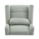Power Recliner Chair Swivel with Boucle Upholstery and 360° Swivel by HouseOfZazla
