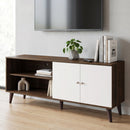 Amidon - TV Stand, With 2 Storage Shelves And 1 Cabinet by Unique Piece Furniture