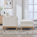 Oversized 360 Degree Swivel Barrel Accent Chair And Ottoman Set With Storage by HouseOfZazla