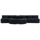 Upholstered Sofa Free Combined Sofa Couch With 2 Chaise Lounge And Five Back Pillows For Living Room by HouseOfZazla