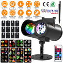 LED Projector Light with 12 Patterns & Remote Control