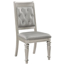 Hollywood - Platinum Open Side Chair (Set of 2) - Silver by HouseOfZazla