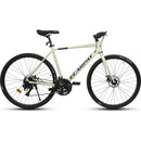 A28320-CREAM 700C Road Bike 21 Speed, Suspension Fork, Disc Brakes, Men's Women's Road Bike