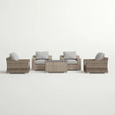 Stylish Sofa Seating Group With Cushions Perfect For Outdoor Gatherings by HouseOfZazla