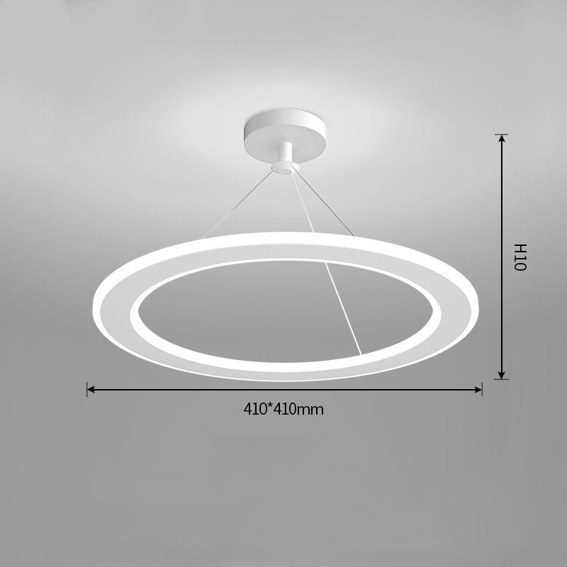 Simple Modern Circular Bedroom Study Chandelier, photo 5 of 10