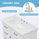 36-Inch Bathroom Vanity with Ceramic Sink Top