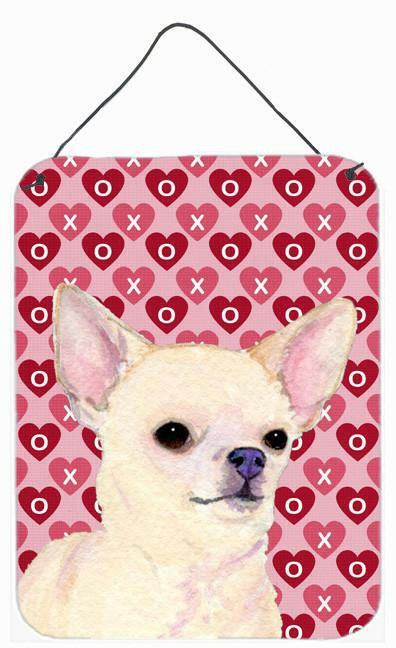 Chihuahua Hearts Love and Valentine's Day Portrait Wall or Door Hanging Prints