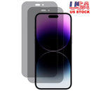 2Pcs Privacy Screen Protectors Tempered Glass Screen Film Full Coverage Screen Protector Fit for iPhone 14/14Plus/14Pro/14Pro Max/13/13Pro/13Max/12/12