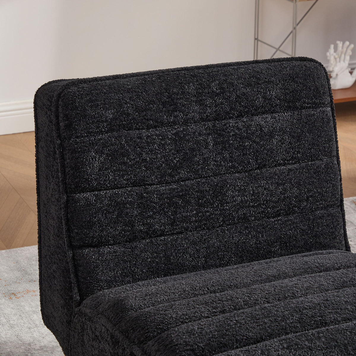 Upholstered Armless Accent Chair, photo 9 of 15