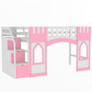 Loft Bed With Storage Staircase And Windows by HouseOfZazla