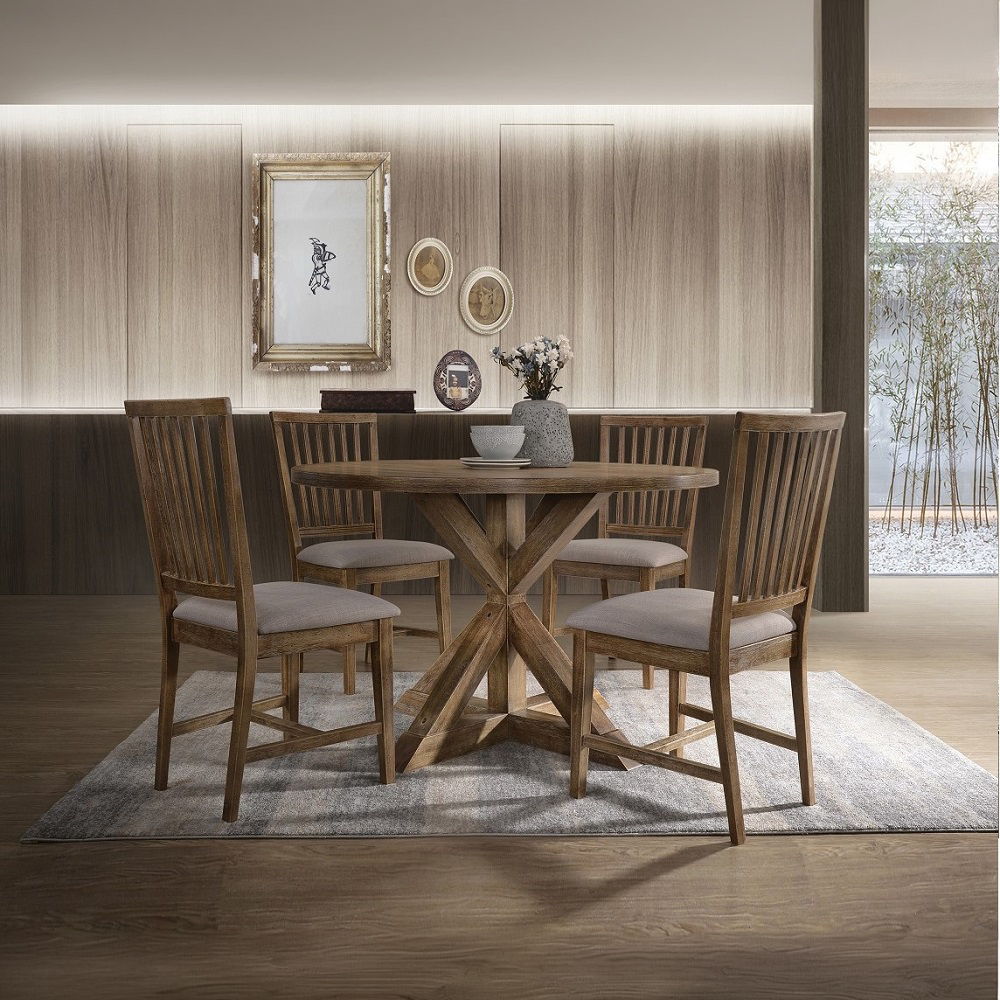 Wallace II - Dining Table - Weathered Oak, photo 5 of 7
