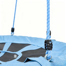 Xns107 - 2 Swing Set With Slide For Outdoor - Blue / Pink by HouseOfZazla