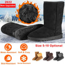 Snow Boots - Waterproof Faux Suede Mid-Calf with Warm Lining by LJGDeals