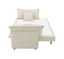Elisea - Sleeper Sectional Sofa With 2 Toss Pillows - Beige by Unique Piece Furniture