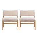 OMI Lounge Chair Acacia and Rope