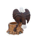 Majestic Eagle Garden Planter Pot on Tree Stump Base by HouseOfZazla