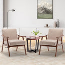 Mid Century Modern Accent Chair With Solid Wood Frame And Extra Thick Backrest by HouseOfZazla
