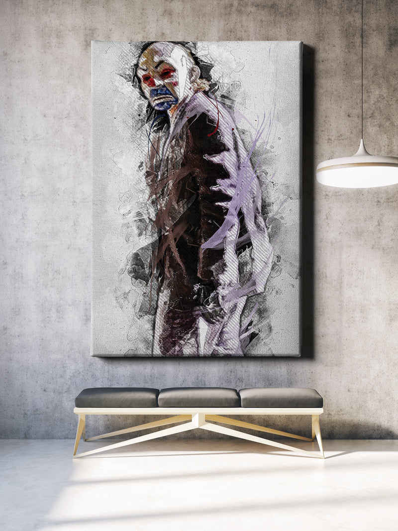 THE JOKER Dark Knight Poster Heath Ledger Movie Comics Painting Hand Made Posters Canvas Print Wall Art Man Cave Gift Home Decor