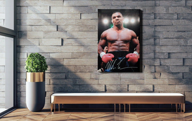 Mike Tyson Autographed Poster Boxing Hand Made Posters Canvas Print Wall Art Home Decor