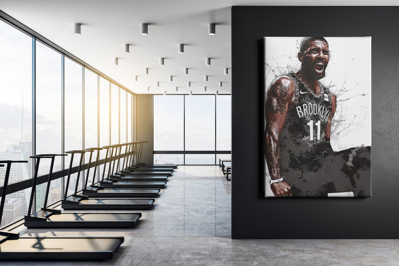 Kyrie Irving Poster Brooklyn Nets  Basketball Hand Made Posters Canvas Print Kids Wall Art Man Cave Gift Home Decor