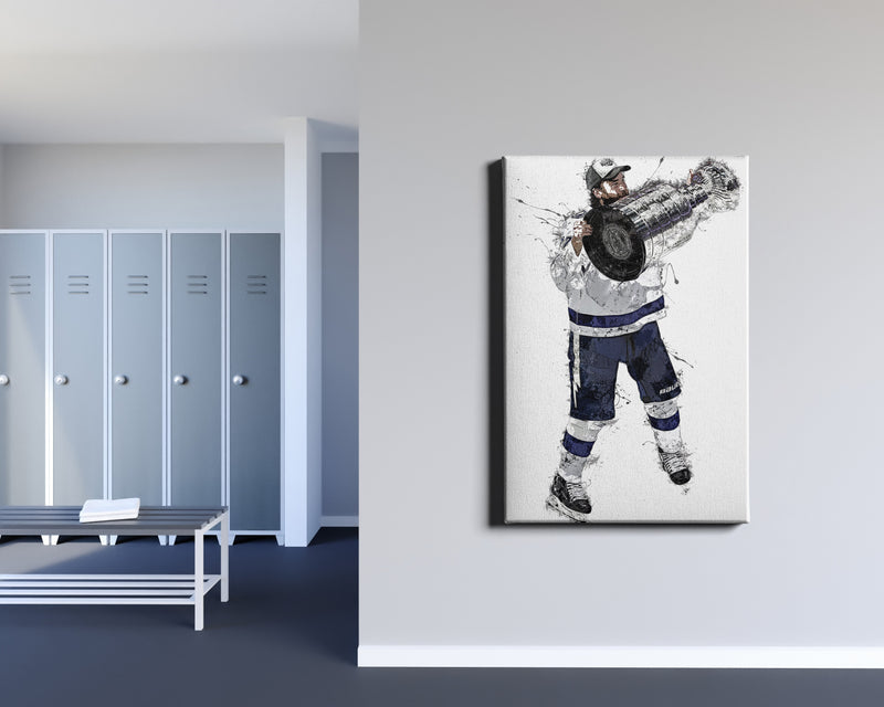 Victor Hedman Poster Stanley Cup Tampa Bay Lightning Ice hockey Hand Made Posters Canvas Print Kids Wall Art Man Cave Gift Home Decor