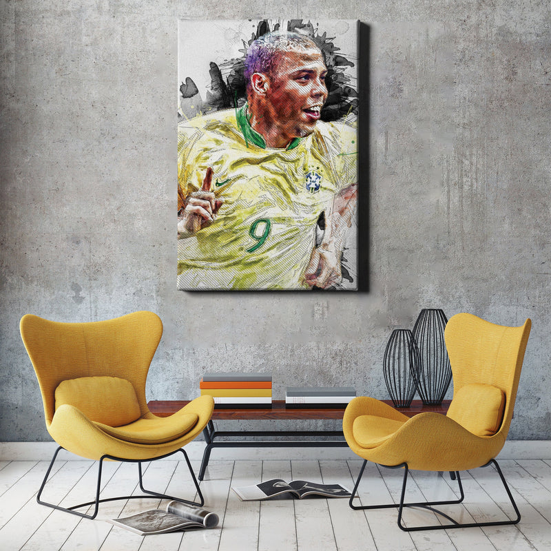 Ronaldo Poster Real Madrid Soccer Painting Hand Made Posters Canvas Print Kids Wall Art Man Cave Gift Home Decor