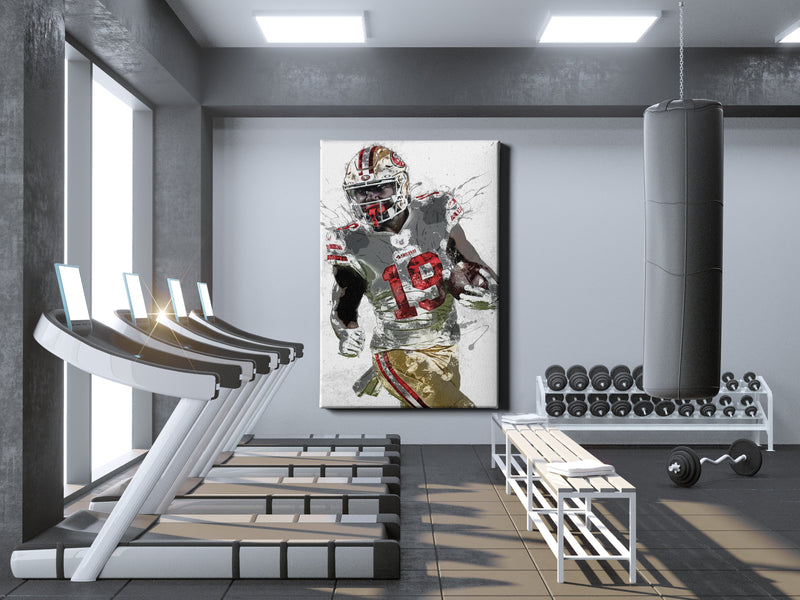 Deebo Samuel Poster San Francisco 49ers Football Hand Made Posters Canvas Print Kids Wall Art Man Cave Gift Home Decor