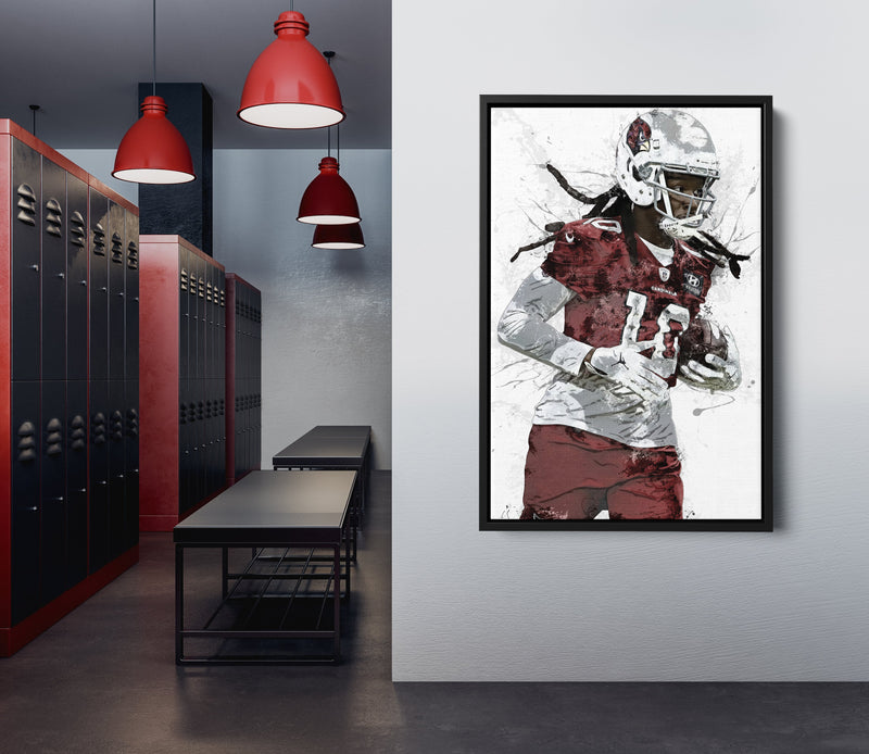 DeAndre Hopkins Poster Arizona Cardinals Football Made Posters Canvas Print Wall Art Man Cave Gift Home Kids Decor