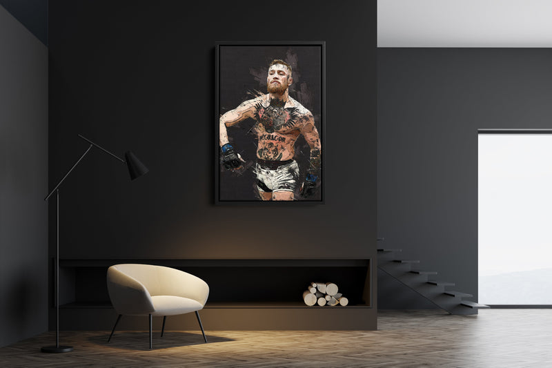 Conor  McGregor Poster Mixed Martial Art Hand Made Posters Canvas Print Wall Art Home Decor