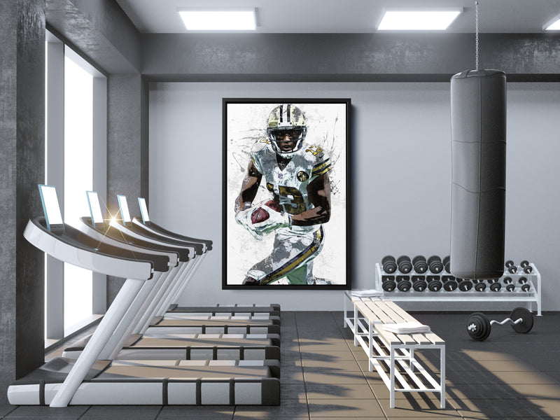 Michael Thomas Poster New Orleans Saints Football Hand Made Posters Canvas Print Wall Art Man Cave Gift Home Kids Decor